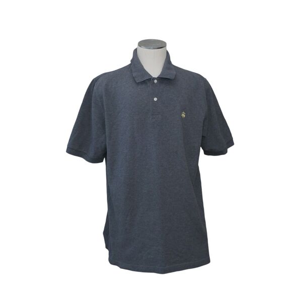 Brooks Brothers Golf 1818 Performance Polo Shirt Size XL Mens Gray Cotton EUC - Picture 1 of 10